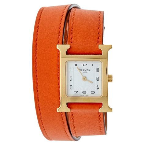 bracelet montre cuir hermes|bracelet hermes argent femme prix.